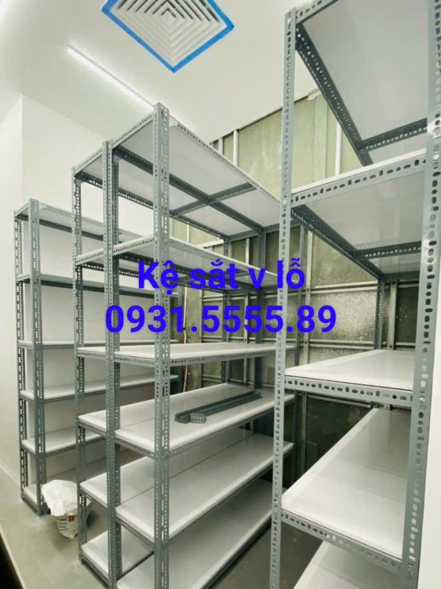 kệ sắt v lỗ tại tân phú