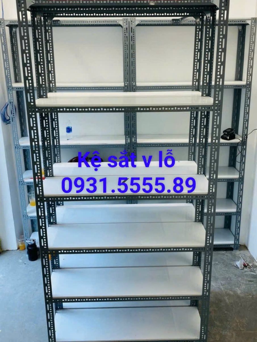 kệ sắt v lỗ tại tân phú