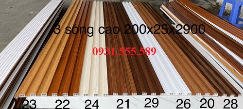 tấm lam sóng nhựa giả gỗ tại Tân Phú